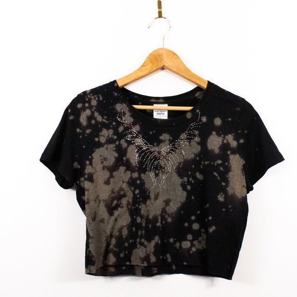 *Jerzees '2000's Style' Bleach Cropped Top - Picture 5 of 6